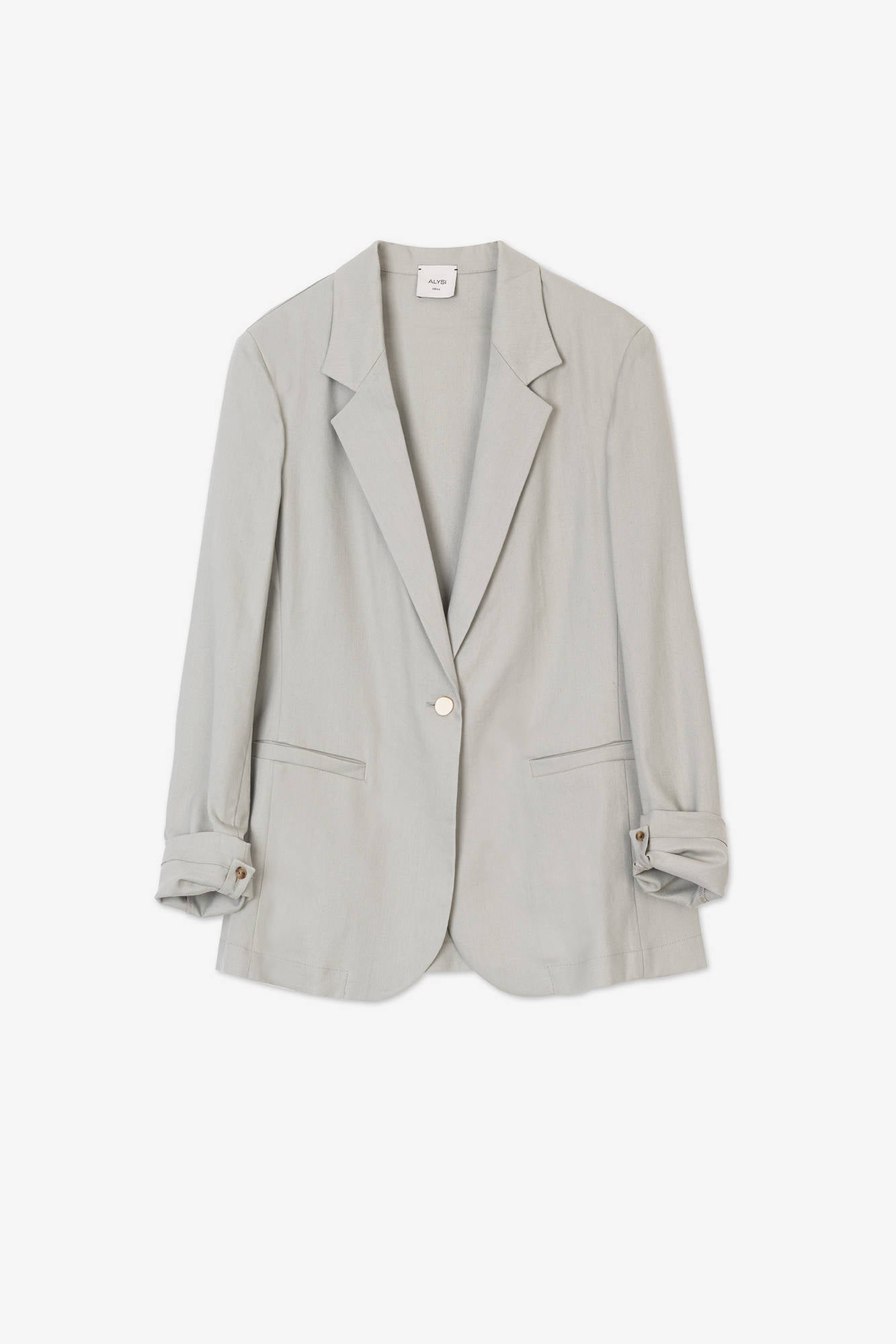 TAILORED STRETCH LINEN BLAZER