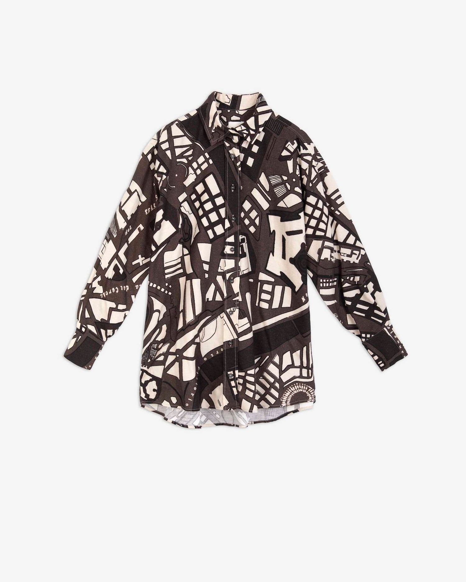 HIGH NECK PRINTED JERSEY SWEATER