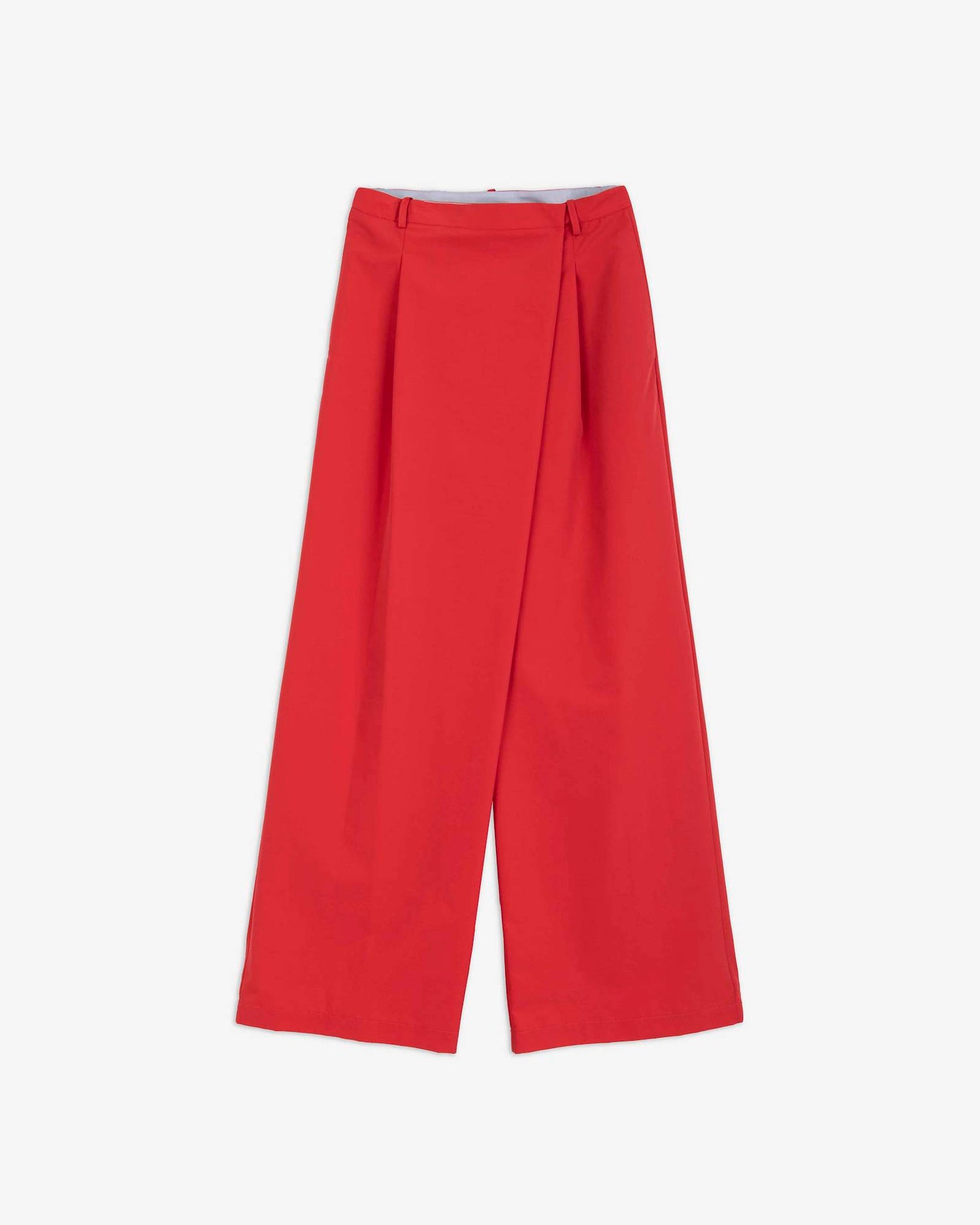 ASYMMETRIC WOOL TROUSERS